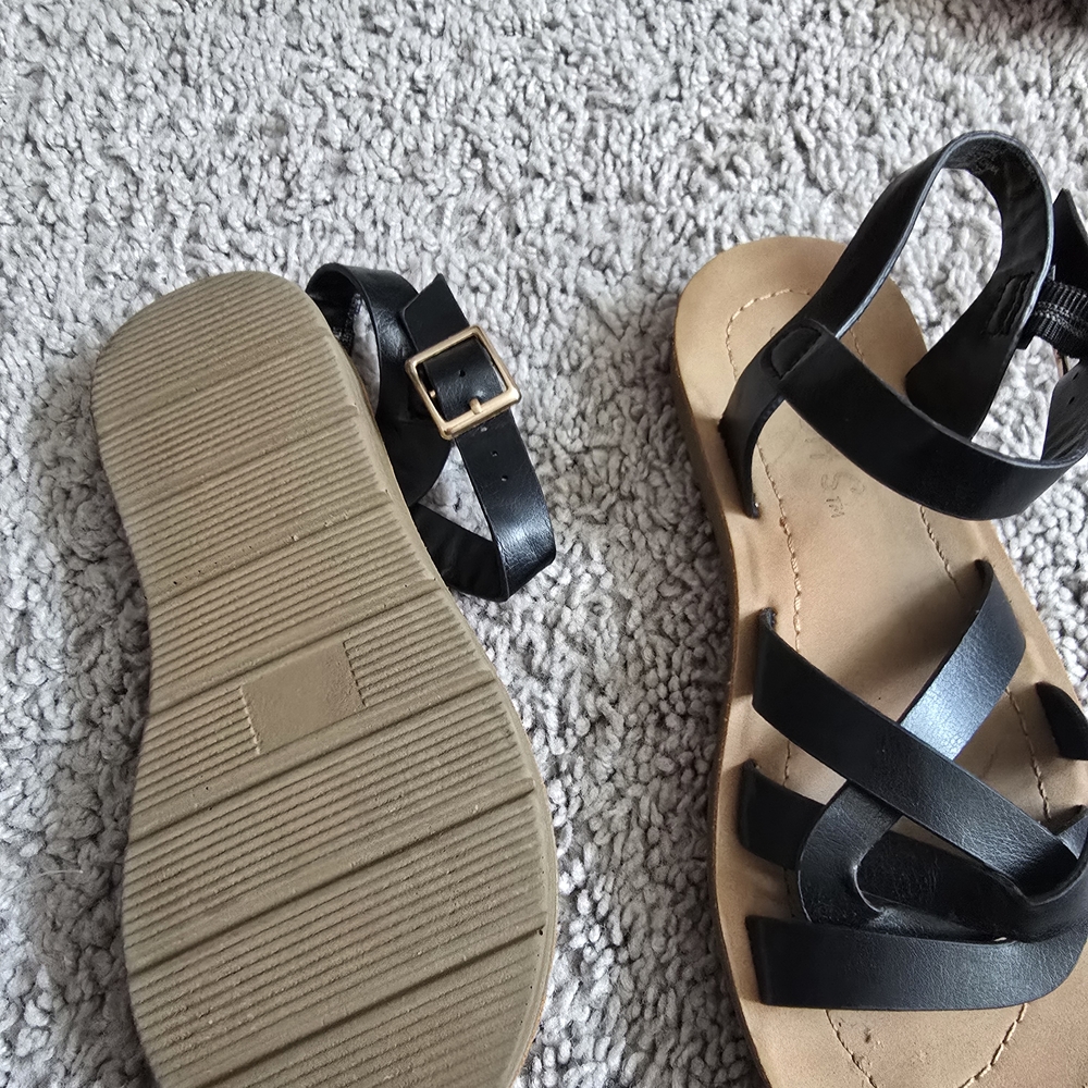 Black Strappy Sandals